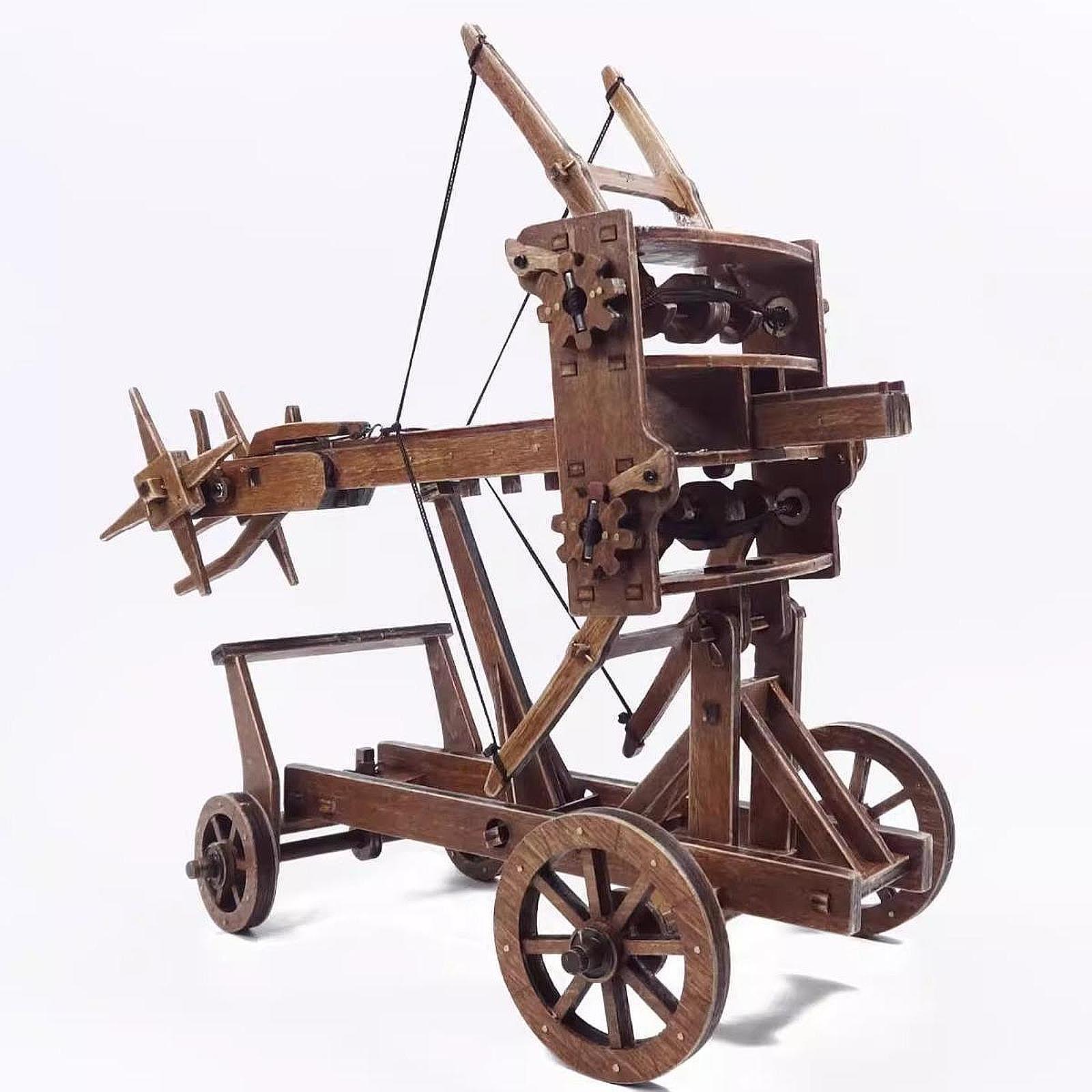 Model Kit Wood - Chinese Chariot Model Building Kit Traditional