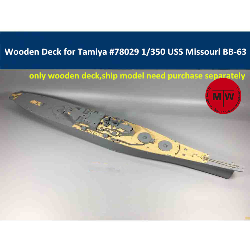 1/350 Scale Wooden Deck for Ta - Model Kit Uss Missouri 评论和价格