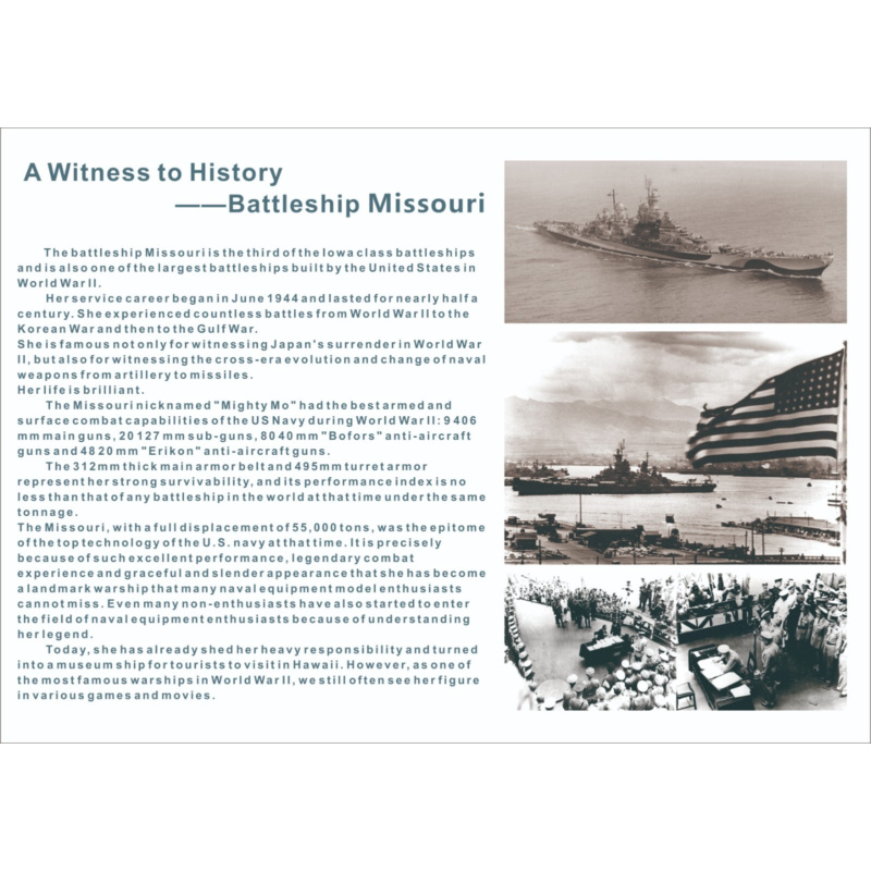 Very Fire  1/700 USS Missouri  - Model Kit Uss Missouri 评论和价格