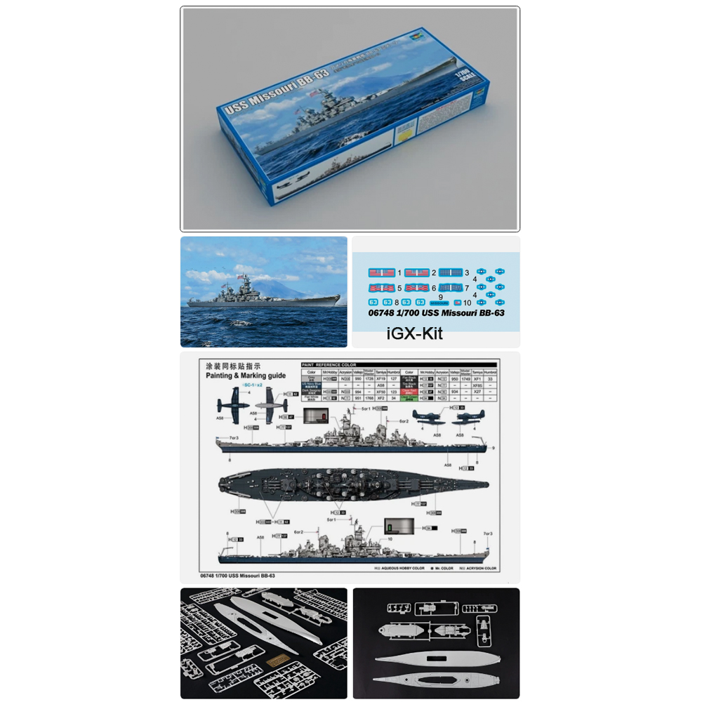 Trumpeter 06748 1/700 Scale US - Model Kit Uss Missouri 评论和价格