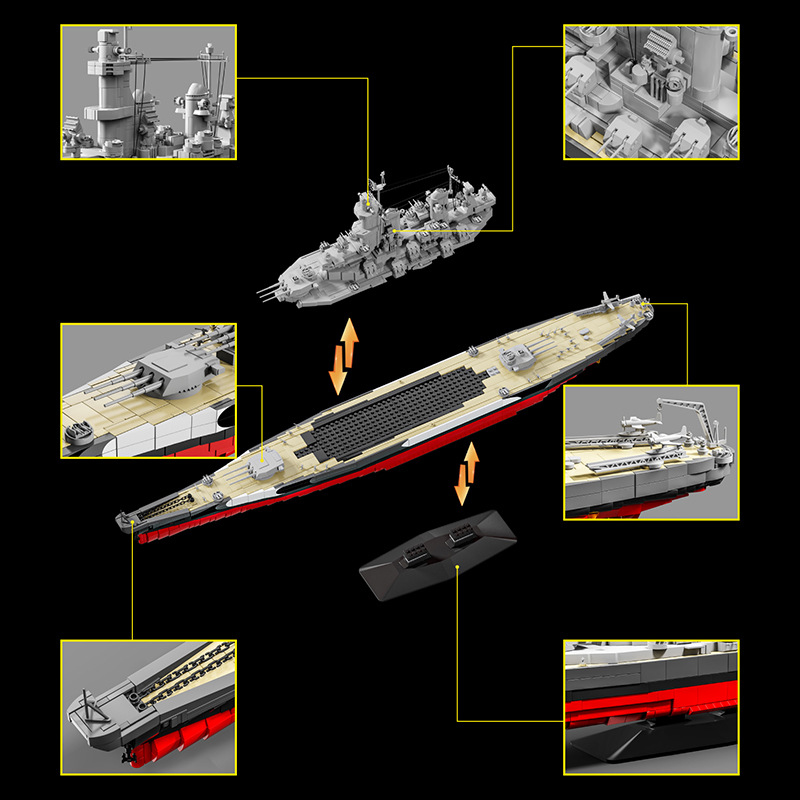 Military 1:300 USS Missouri Bu - Model Kit Uss Missouri 评论和价格