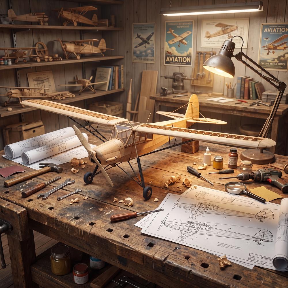 FI-156 500mm Vintage Balsa Woo - Model Kit Wood 评论和价格