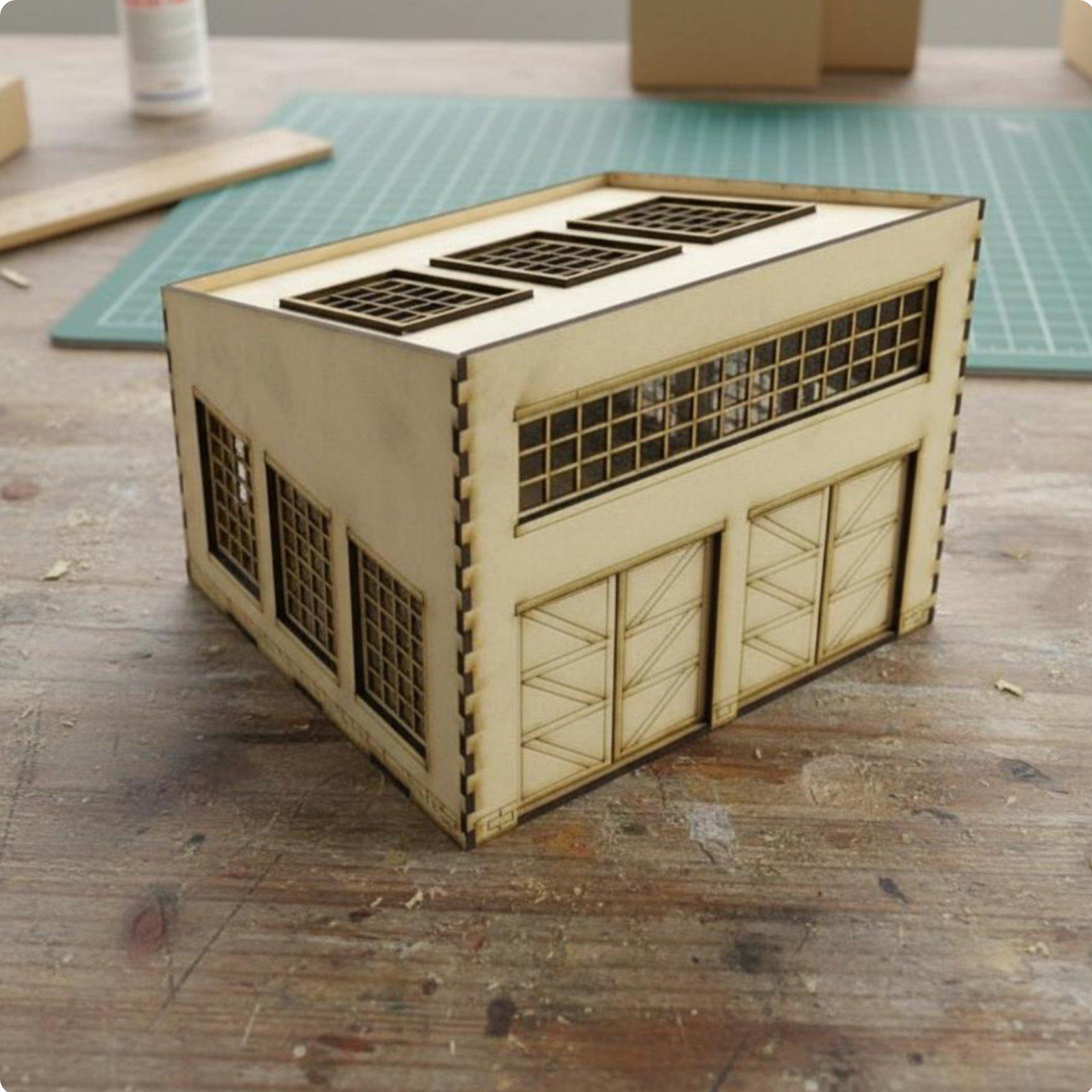 Wartime Vehicle Repair Factory - Model Kit Wood 评论和价格