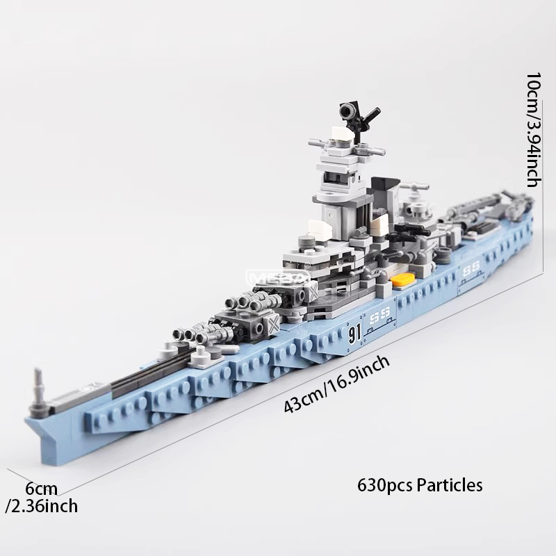 630pcs USS Missouri BB-63 Buil - Model Kit Uss Missouri 评论和价格