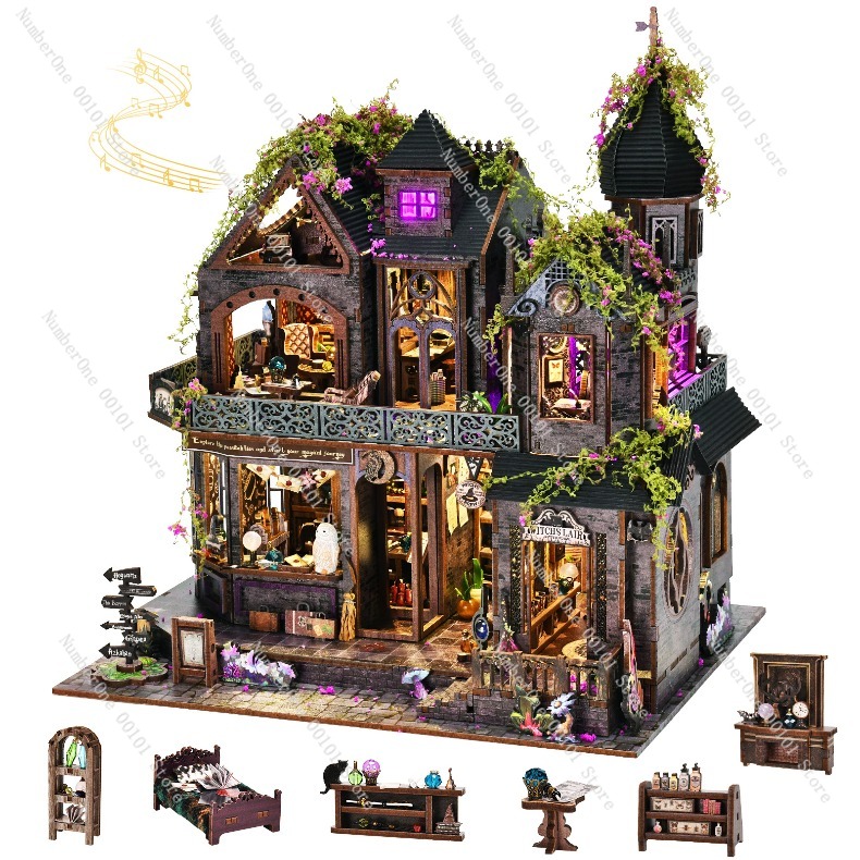 Wooden Miniature House Buildin - Model Kit Wood 评论和价格