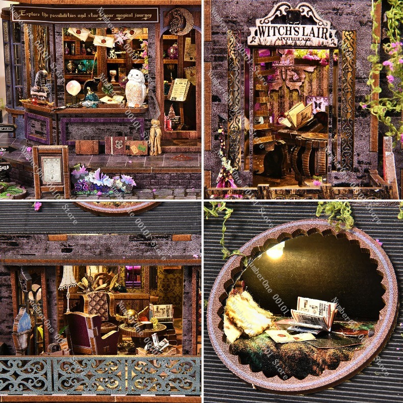 Wooden Miniature House Buildin - Model Kit Wood 评论和价格
