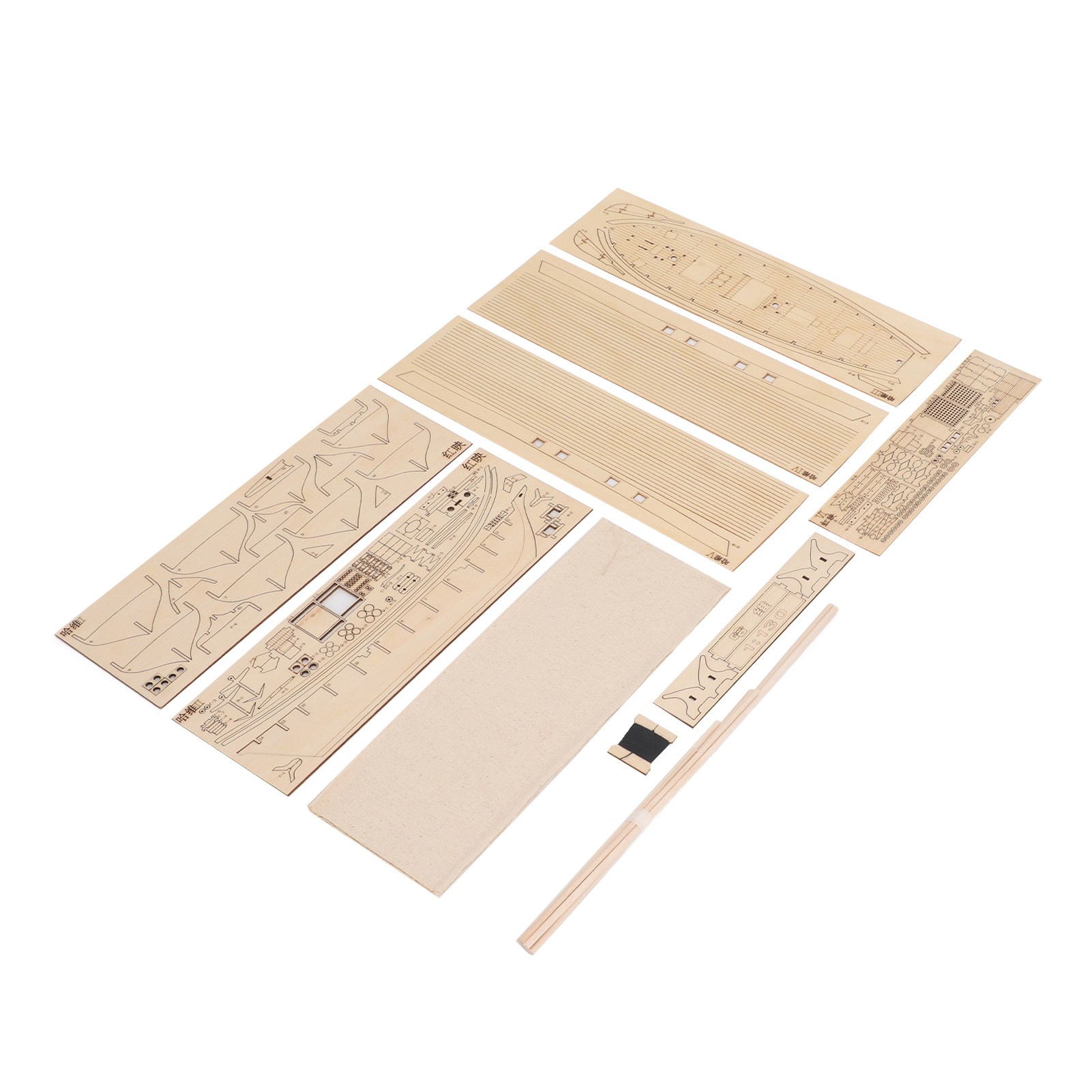 1:130 Wooden Sailboat Kit Inte - Model Kit Wood 评论和价格