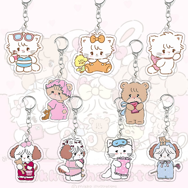 Mikko Kawaii Acrylic Keychain  - Model Kit Girl 评论和价格