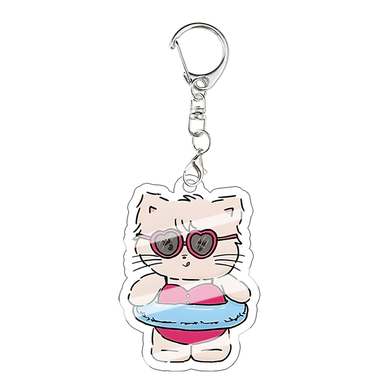 Mikko Kawaii Acrylic Keychain  - Model Kit Girl 评论和价格